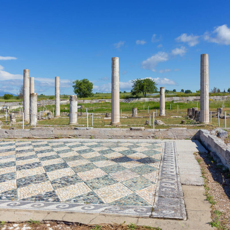 Town of Alexander the great ancient pella | Greek Transfer Services